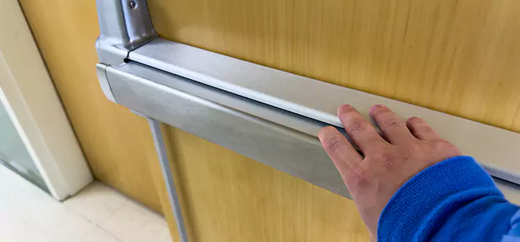 Installing a Push Bar on a Door Detroit